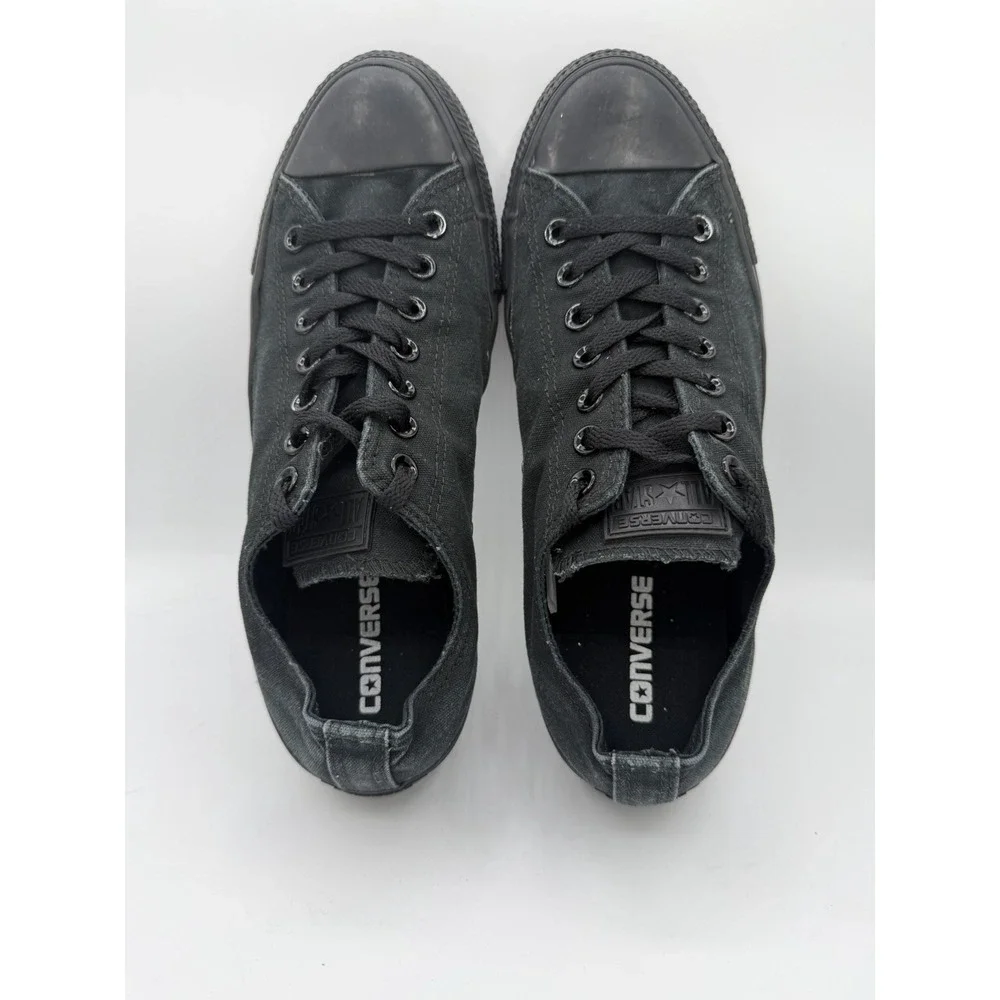 Converse Chuck Taylor All Star Low Top Black Monochrome Sneakers Size M10, W12 - Picture 5 of 7